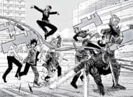 The new Special Division 5 as seen in the manga (Image via Shueisha)